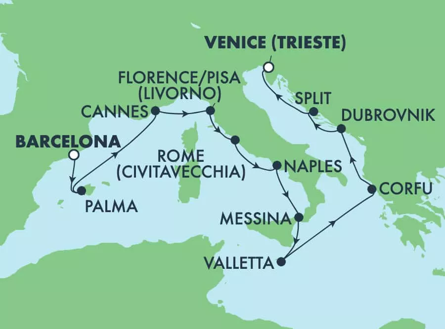 western mediterranean the adriatic